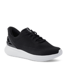 Kizik Athens Black White Sole Womens angle 1 view | Hanig's Footwear