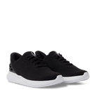 Kizik Athens Black White Sole Womens angle view | Hanig's Footwear