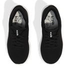 Kizik Athens Black White Sole Womens top view | Hanig's Footwear