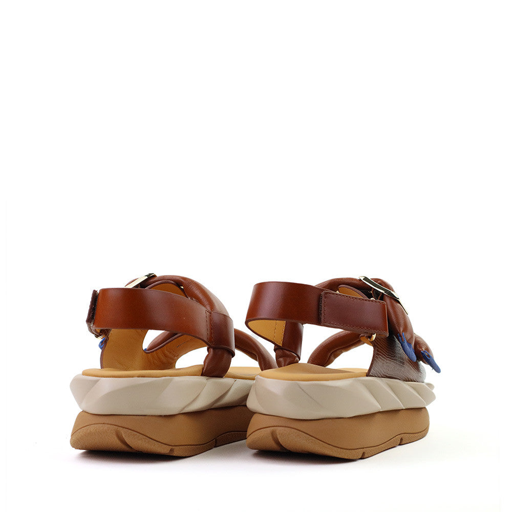 4ccccees Mellow Vita Tan heel view - Hanig's Footwear