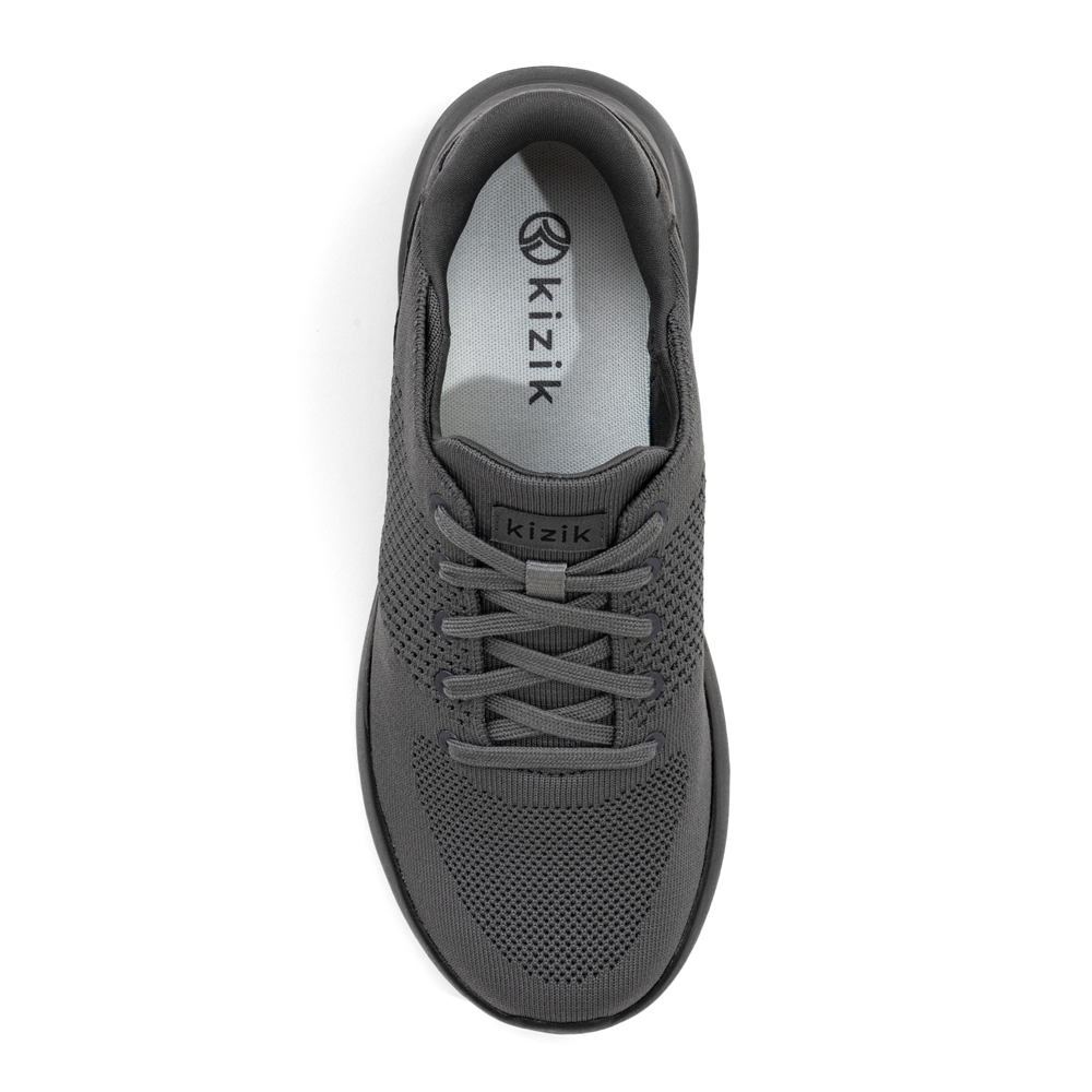 Kizik Lima Graphite Mens top view mens - Hanig's Footwear