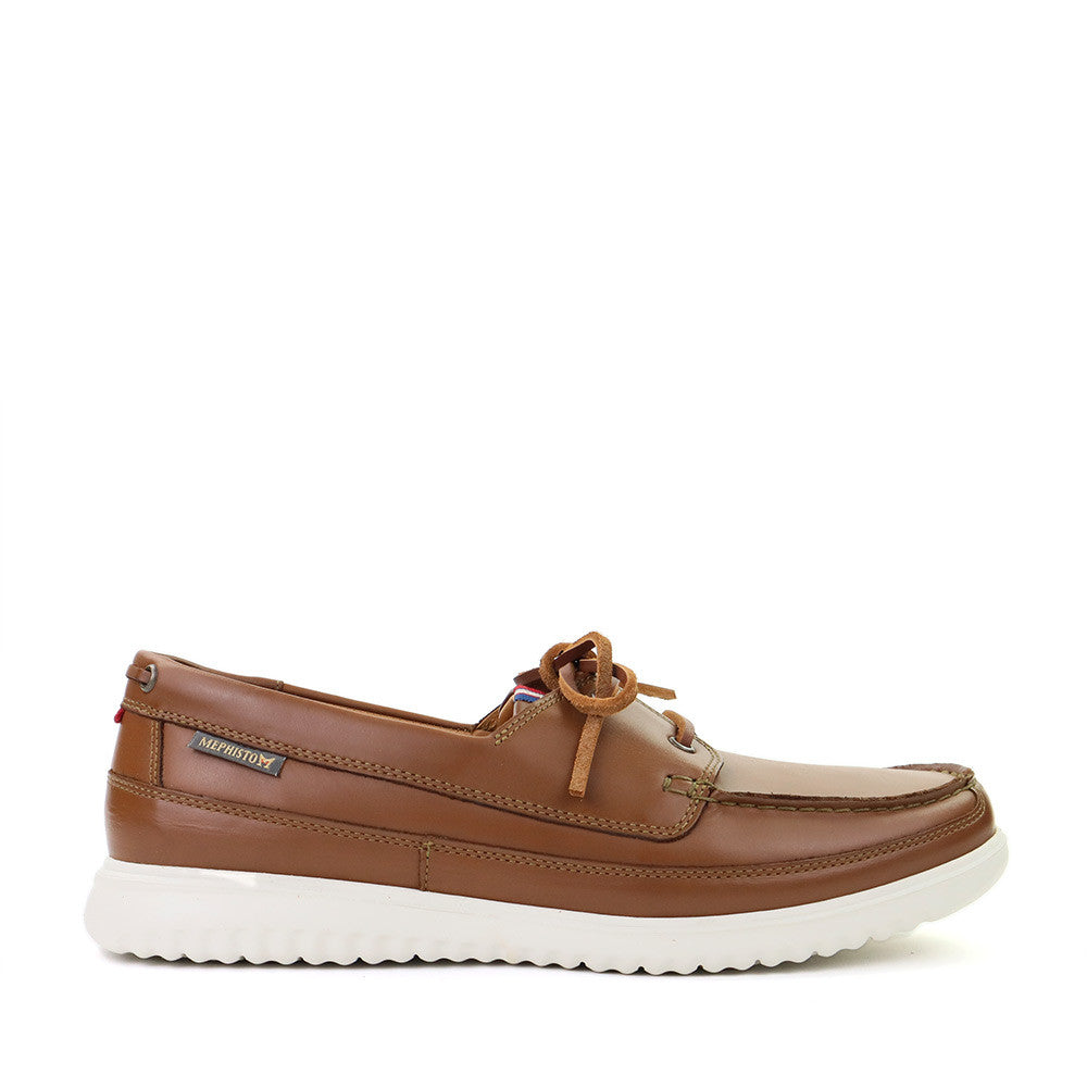 Mephisto Trevis Hazelnut side view - Hanigs Footwear
