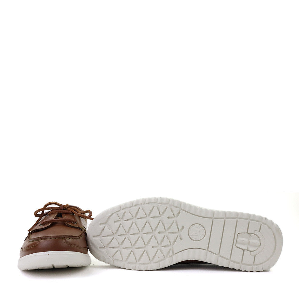 Mephisto Trevis Hazelnut sole view - Hanigs Footwear