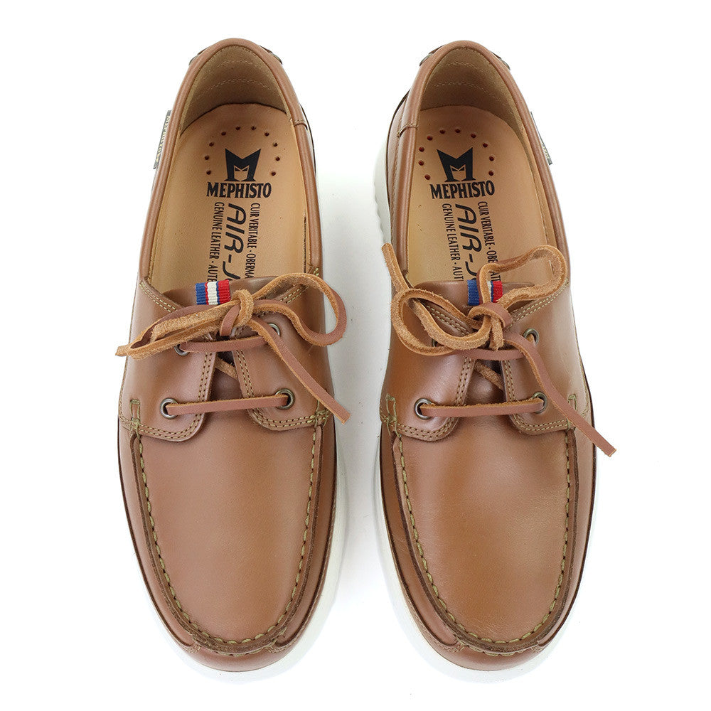 Mephisto Trevis Hazelnut top view - Hanigs Footwear