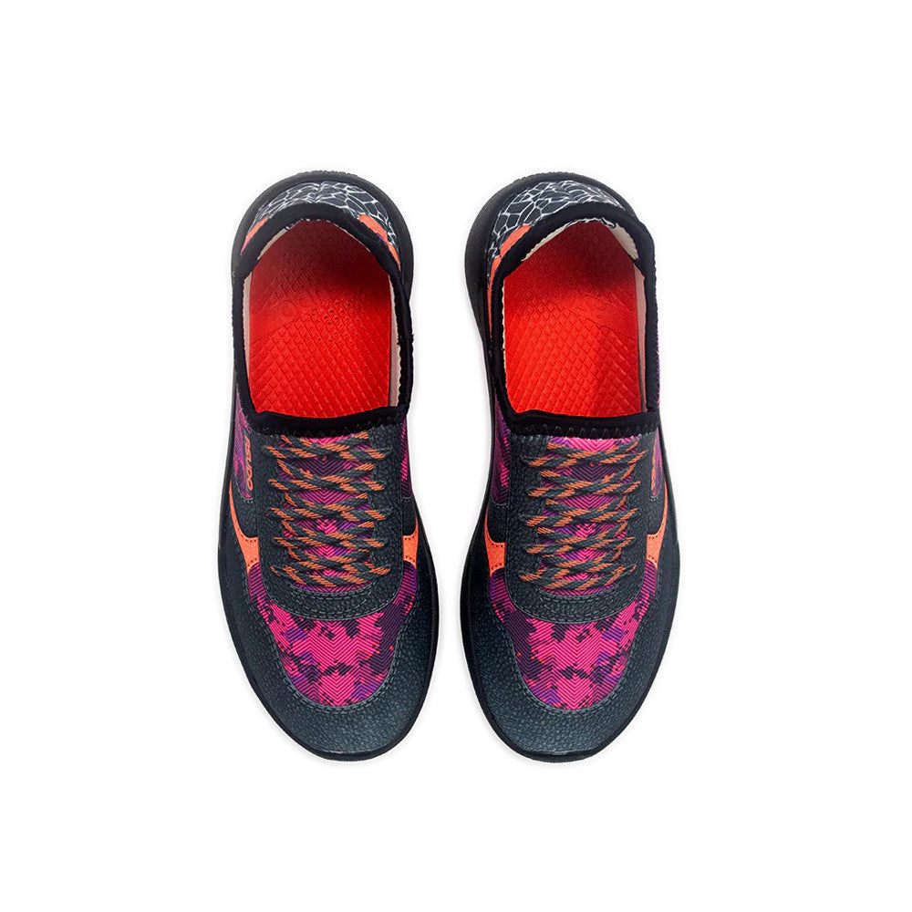Psudo Court Womens Pink Camo top view - Hanig's Footwear