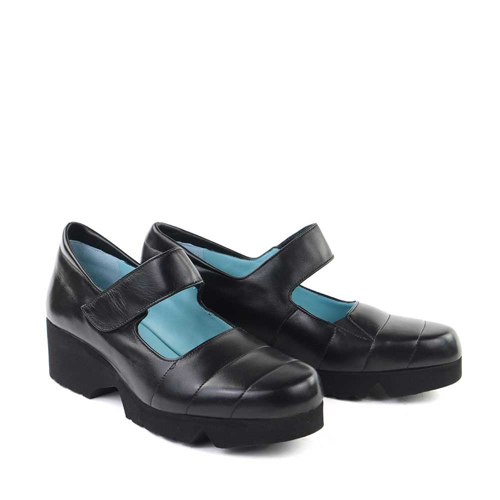 Thierry Rabotin Dado 3585H Black Nappa angle view - Hanig's Footwear