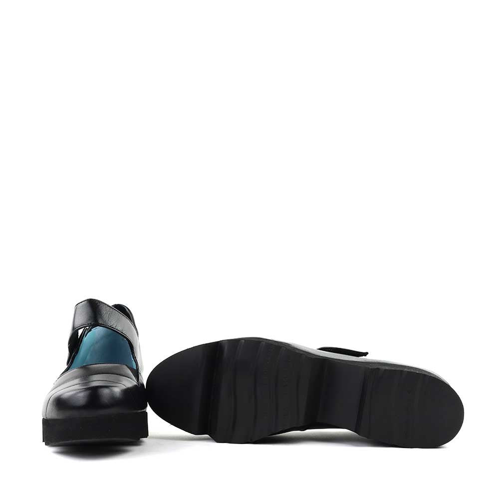 Thierry Rabotin Dado 3585H Black Nappa sole view - Hanig's Footwear