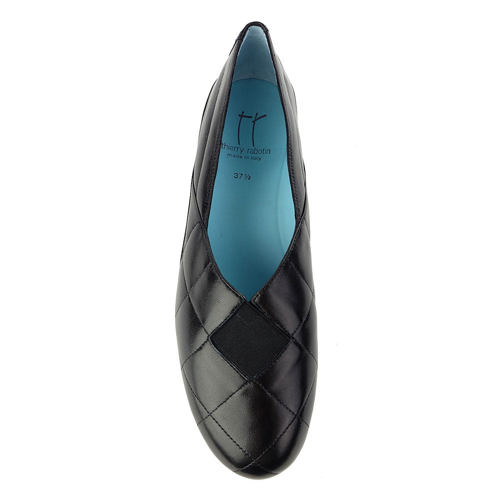 Thierry Rabotin Gigi 7468 Black Nappa top view - Hanig's Footwear