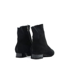 Thierry Rabotin Naxos S316MGR Black Suede heel view - Hanig's Footwear