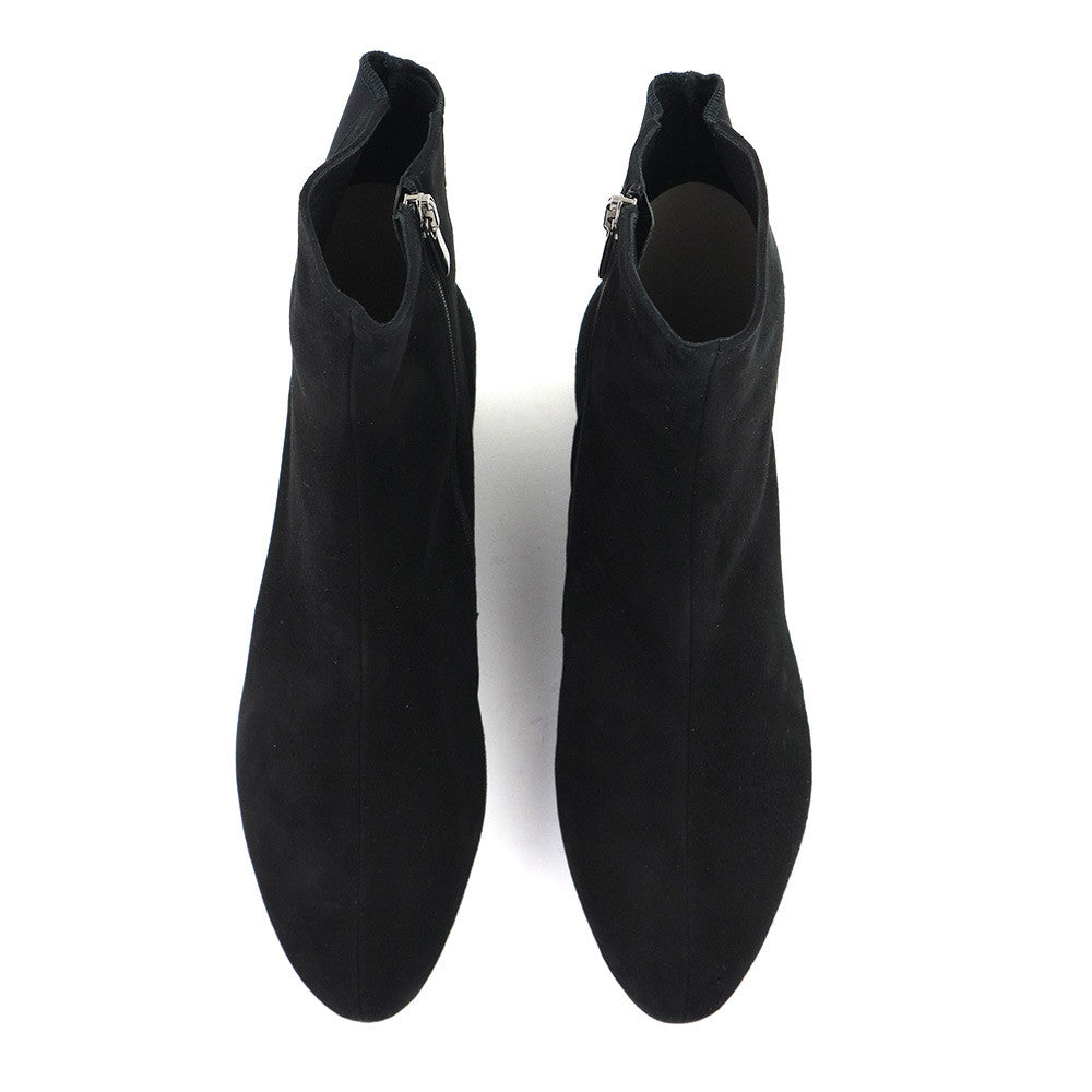 Thierry Rabotin Naxos S316MGR Black Suede top view - Hanig's Footwear