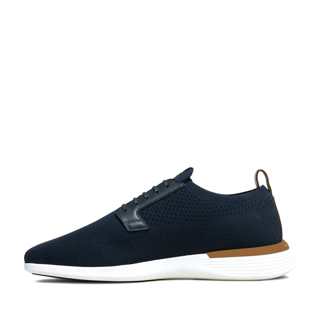 Wolf & Shephard Swiftknit Derby Navy inside - Hanig's Footwear