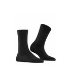 Falke Cotton Touch Socks in black side view - Hanig's Footwear