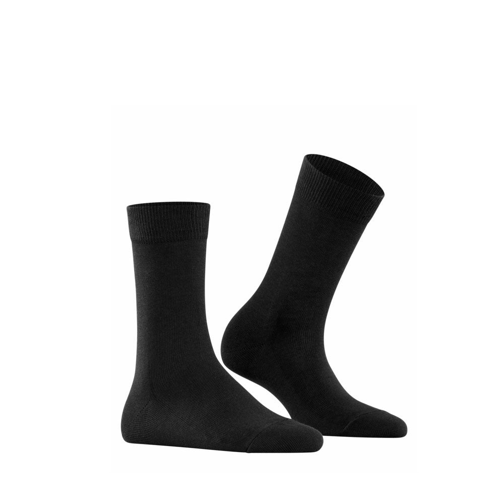 Falke Family Women Socks in black side view - Hanig's Footwear