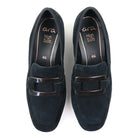 Ara Glimmer Black Suede top view - Hanig's Footwear