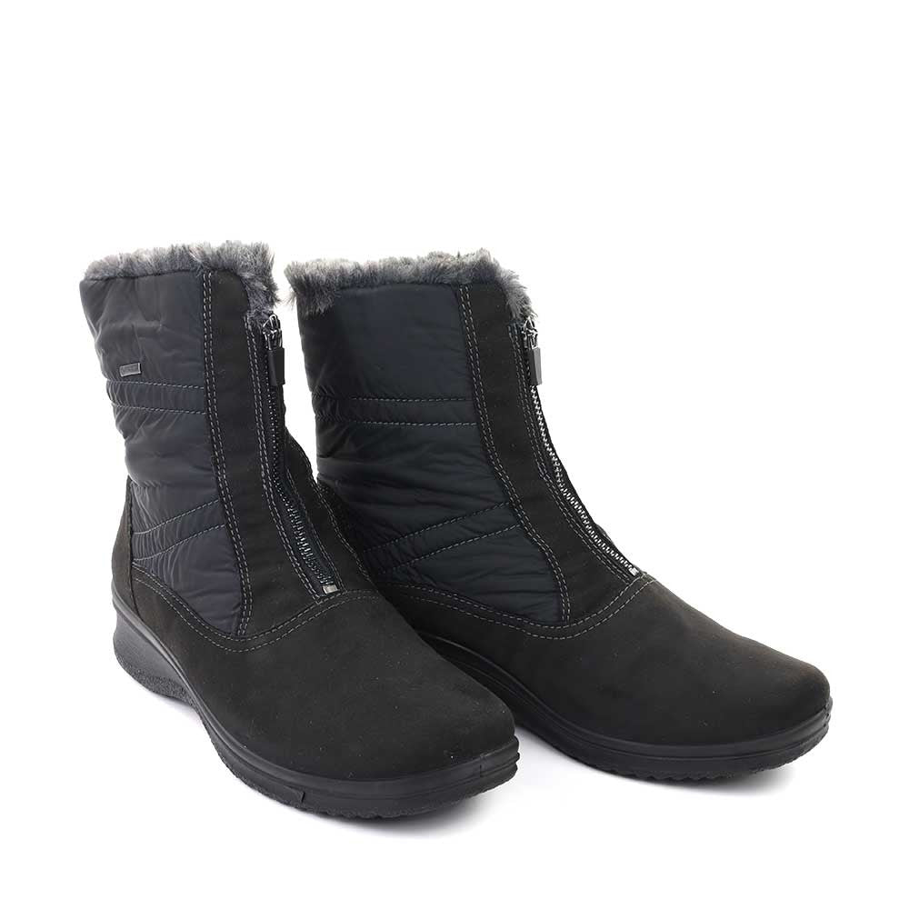 Ara McKinney Hydro Boot black angle - Hanig's Footwear