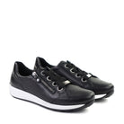 Ara Ollie Black Leather angle view - Hanig's Footwear
