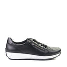 Ara Ollie Black Leather side view - Hanig's Footwear