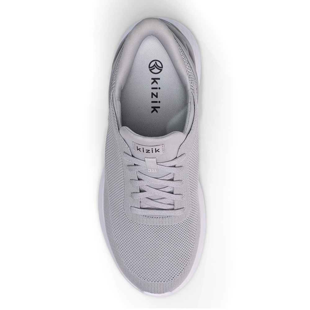 Kizik Athens Slate Grey Mens top view mens - Hanig's Footwear