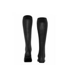 Falke Cotton Touch Women Knee-high Socks in black heel view - Hanig's Footwear