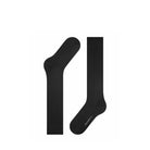 Falke Cotton Touch Women Knee-high Socks in black flat view - Hanig's Footwear