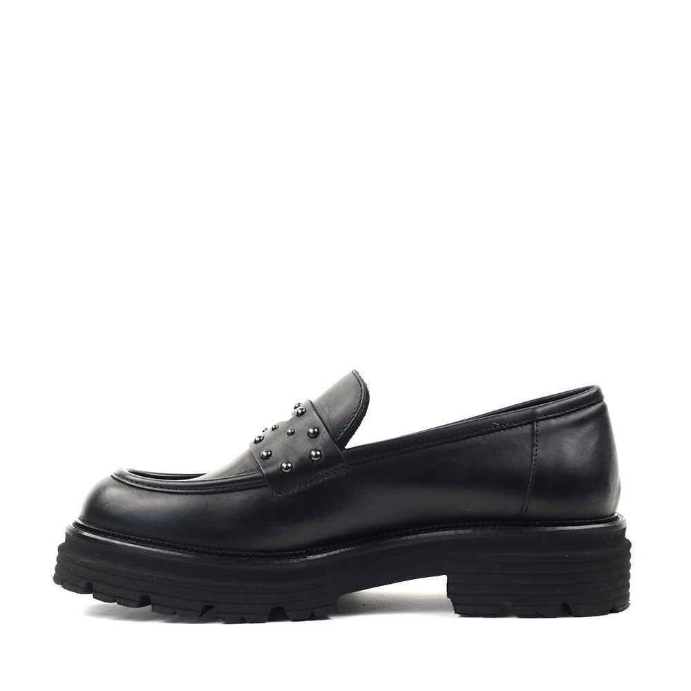 Mat 20 7340 Black Leather inside view - Hanigs Footwear