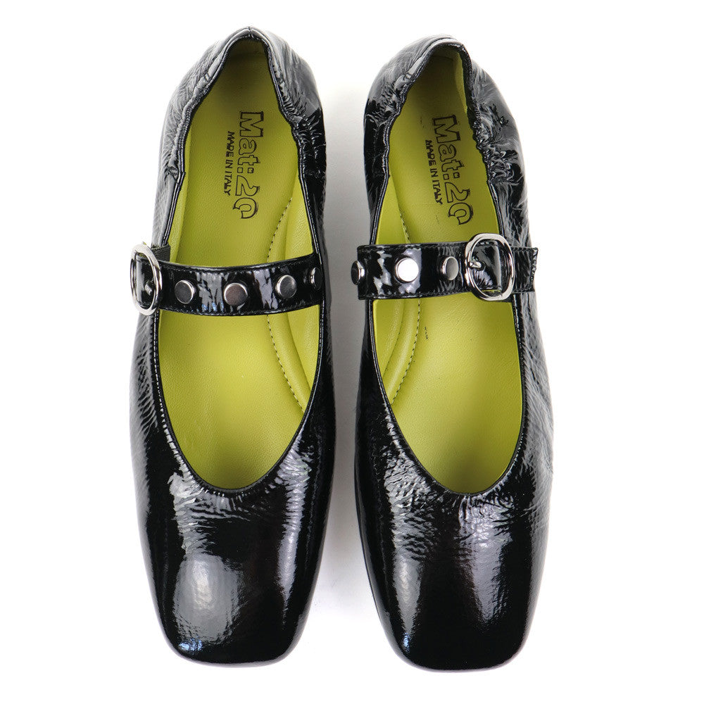 Mat 20 9209 Black top view - Hanig's Footwear