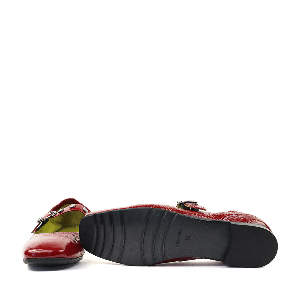 Mat 20 9209 red patent sole view - Hanig's Footwear