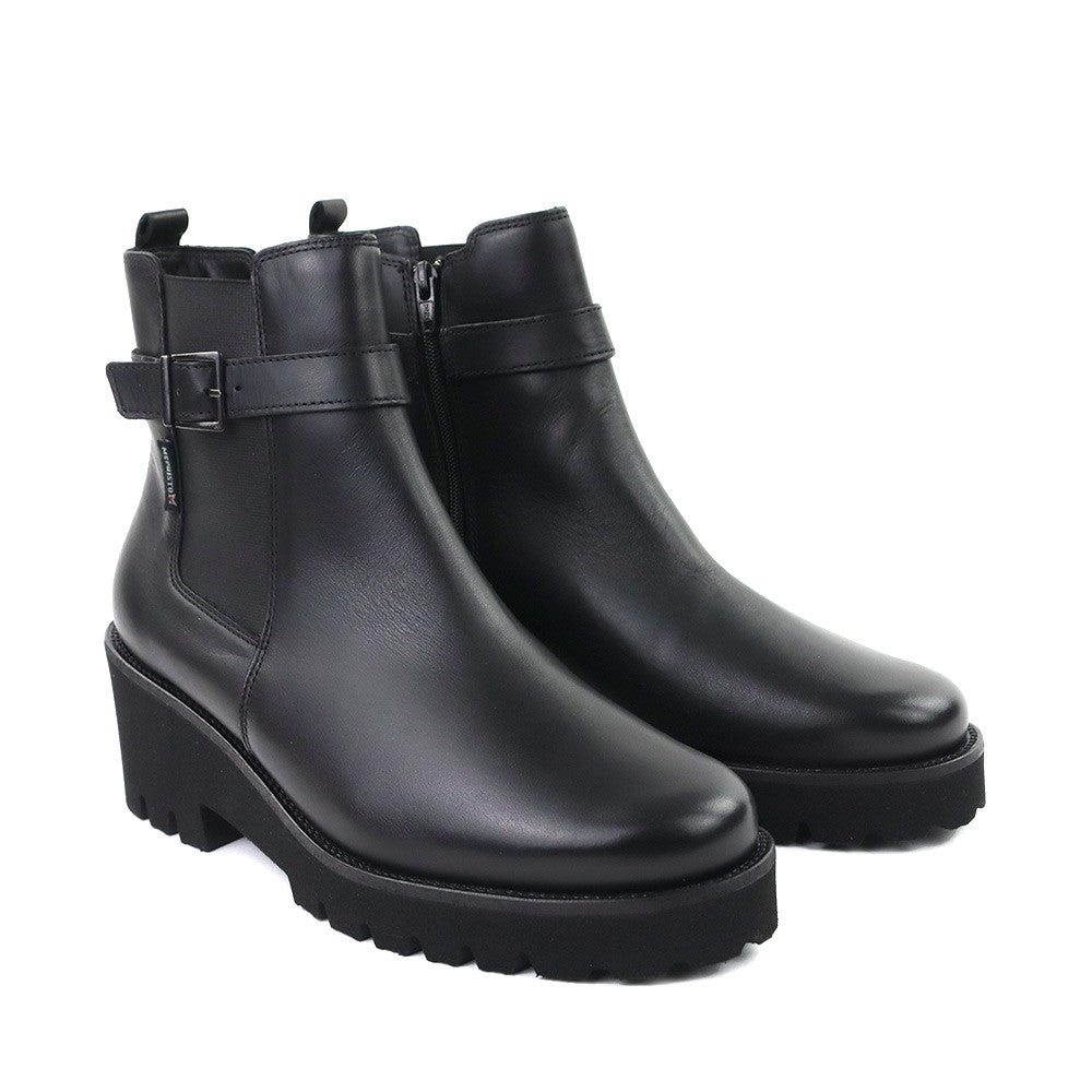 Mephisto Fauve Black 7800 angle view - Hanig's Footwear