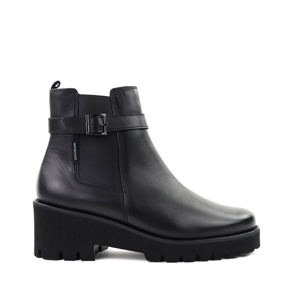 Mephisto Fauve Black 7800 side view - Hanig's Footwear