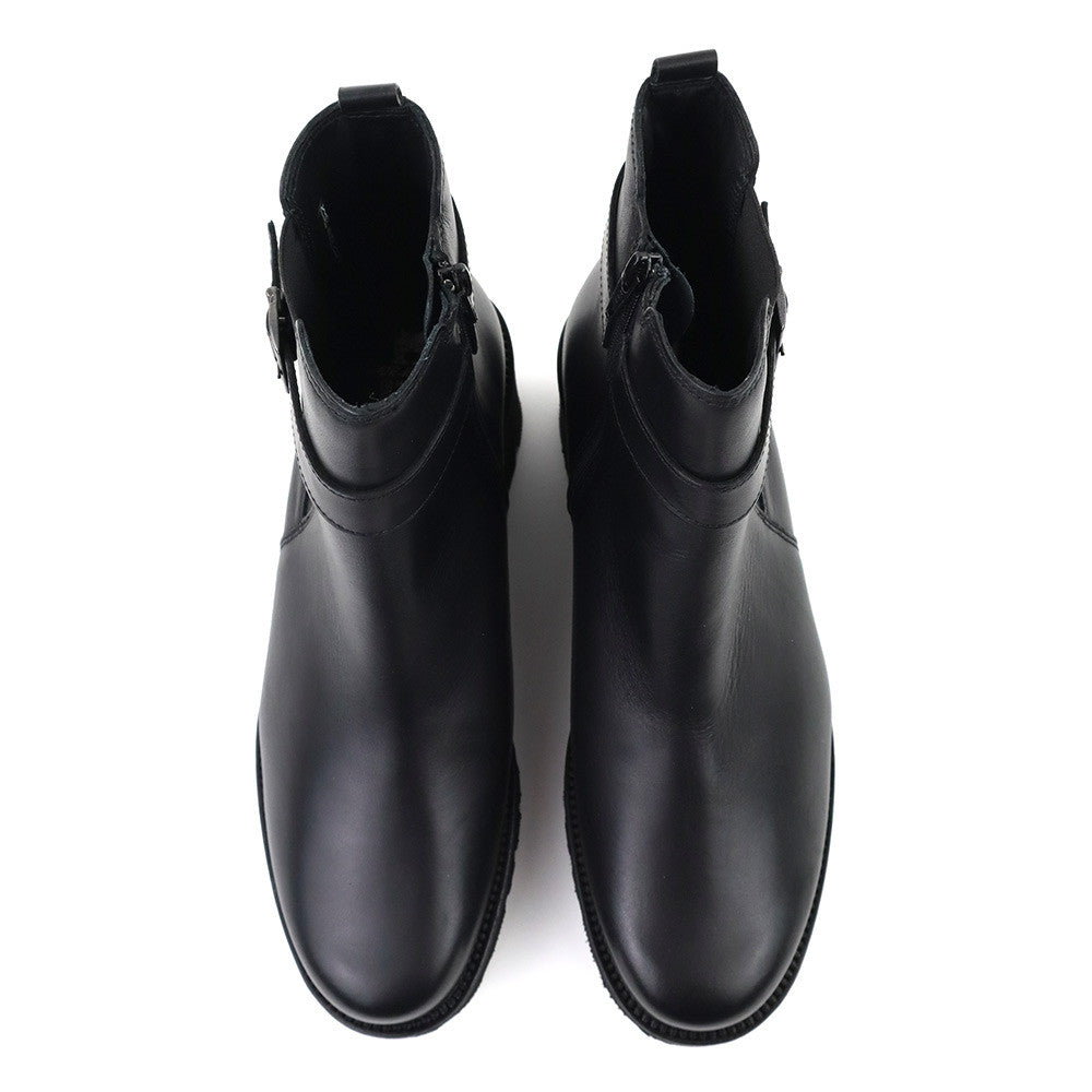 Mephisto Fauve Black 7800 top view - Hanig's Footwear