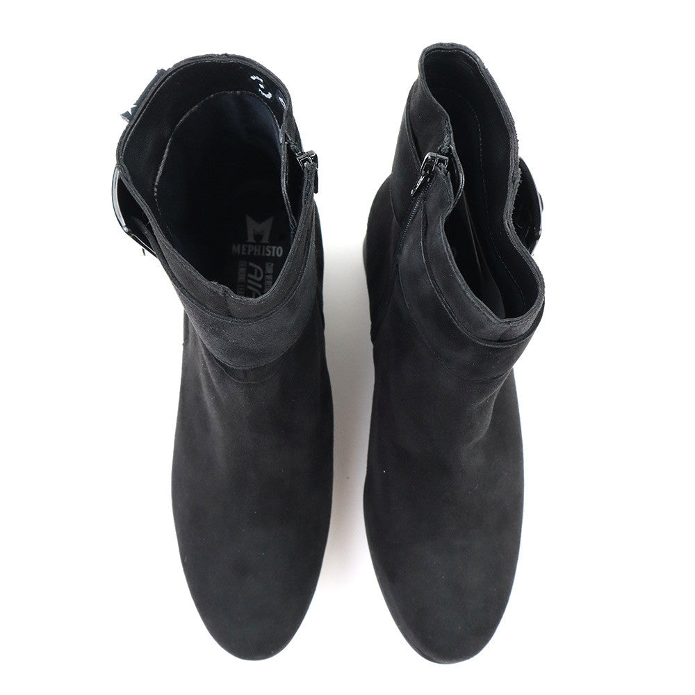 Mephisto Gianina Black 12200 top view - Hanig's Footwear