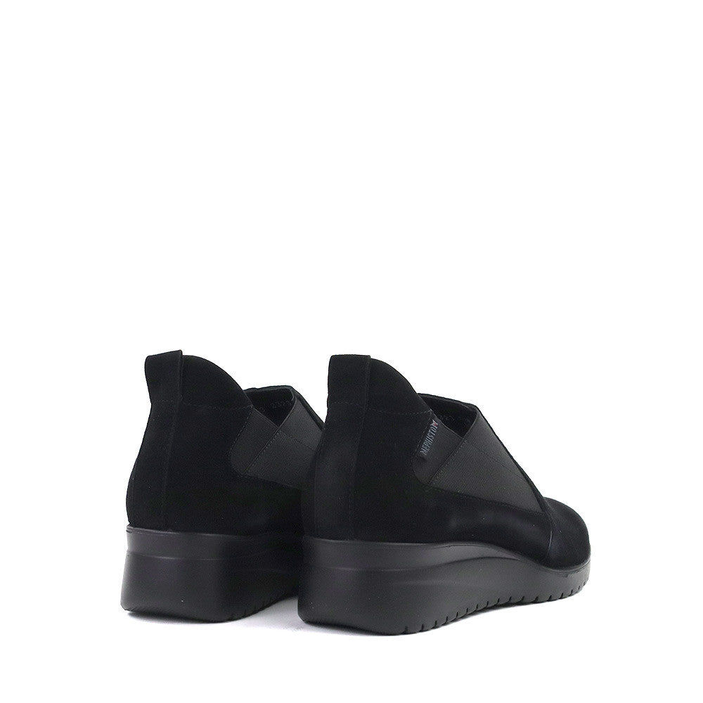 Mephisto Ibelina Black heel view - Hanigs Footwear