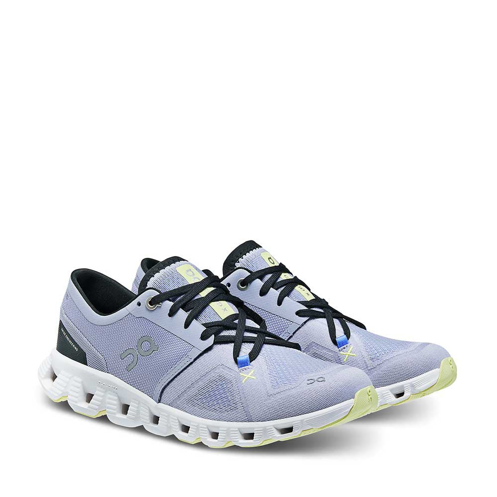 On Running Cloud X 3 Nimbus White Womens angle view - Hanig's Footwear