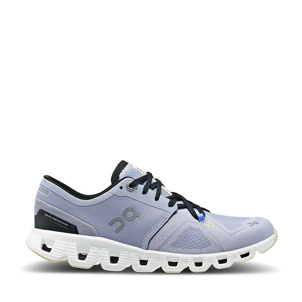 On Running Cloud X 3 Nimbus White Womens side view - Hanig's Footwear