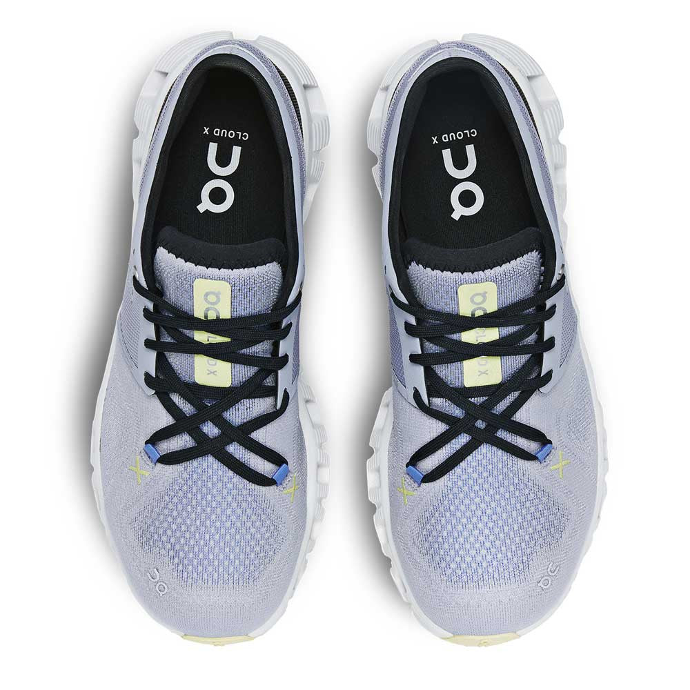 On Running Cloud X 3 Nimbus White Womens top view - Hanig's Footwear
