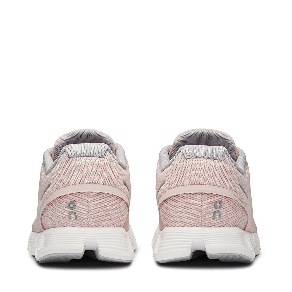 On Running Cloud 5 Rose Shell Womens heel view - Hanig's Footwear