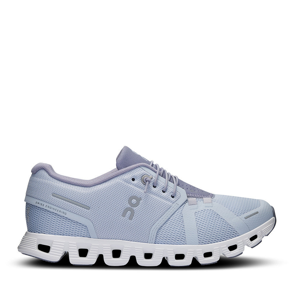 On Running Cloud 5 Heather Fossil Womens side view - Hanig's Footwear
