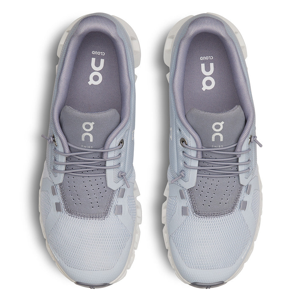On Running Cloud 5 Heather Fossil Womens top view - Hanig's Footwear