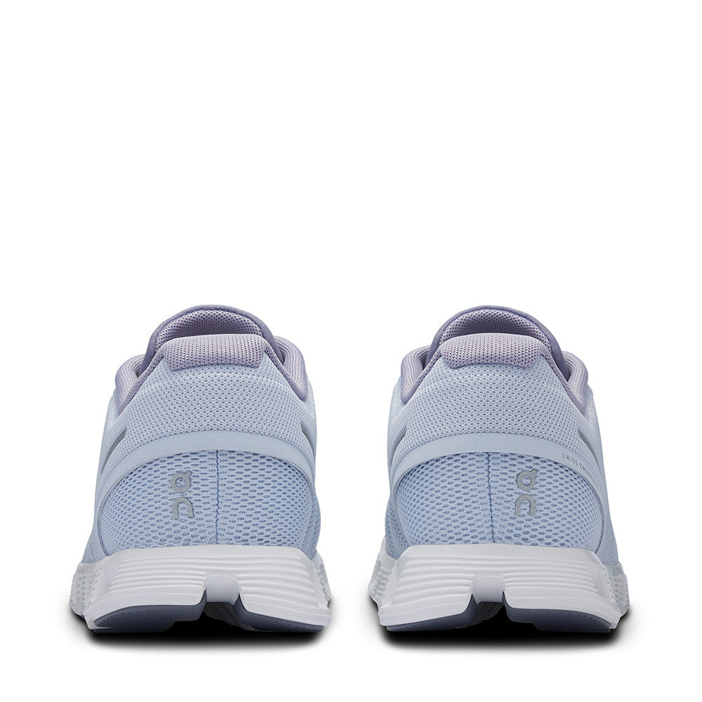 On Running Cloud 5 Heather Fossil Womens heel view - Hanig's Footwear