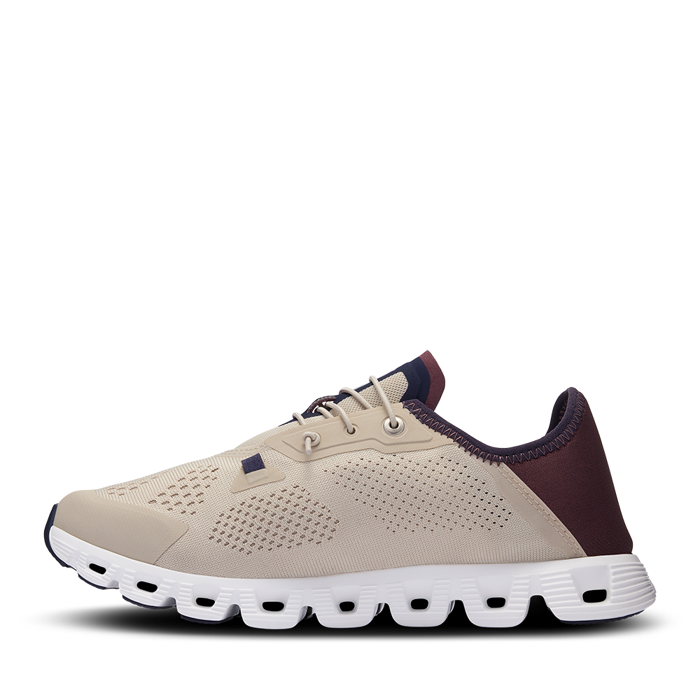 On Cloud 5 Coast Sand Mulberry Womens inside view - Hanig's Footwear