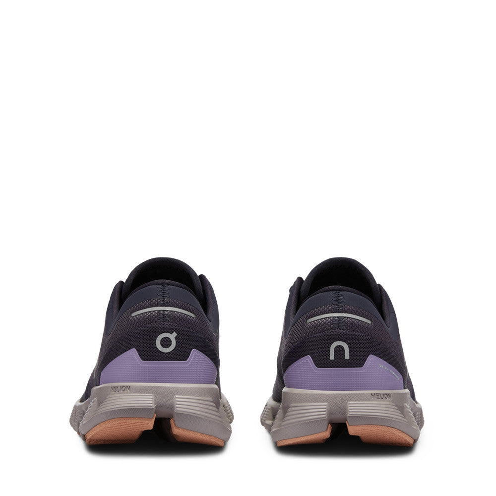 On Cloud X 3 Iron Fade Womens heel view - Hanig's Footwear