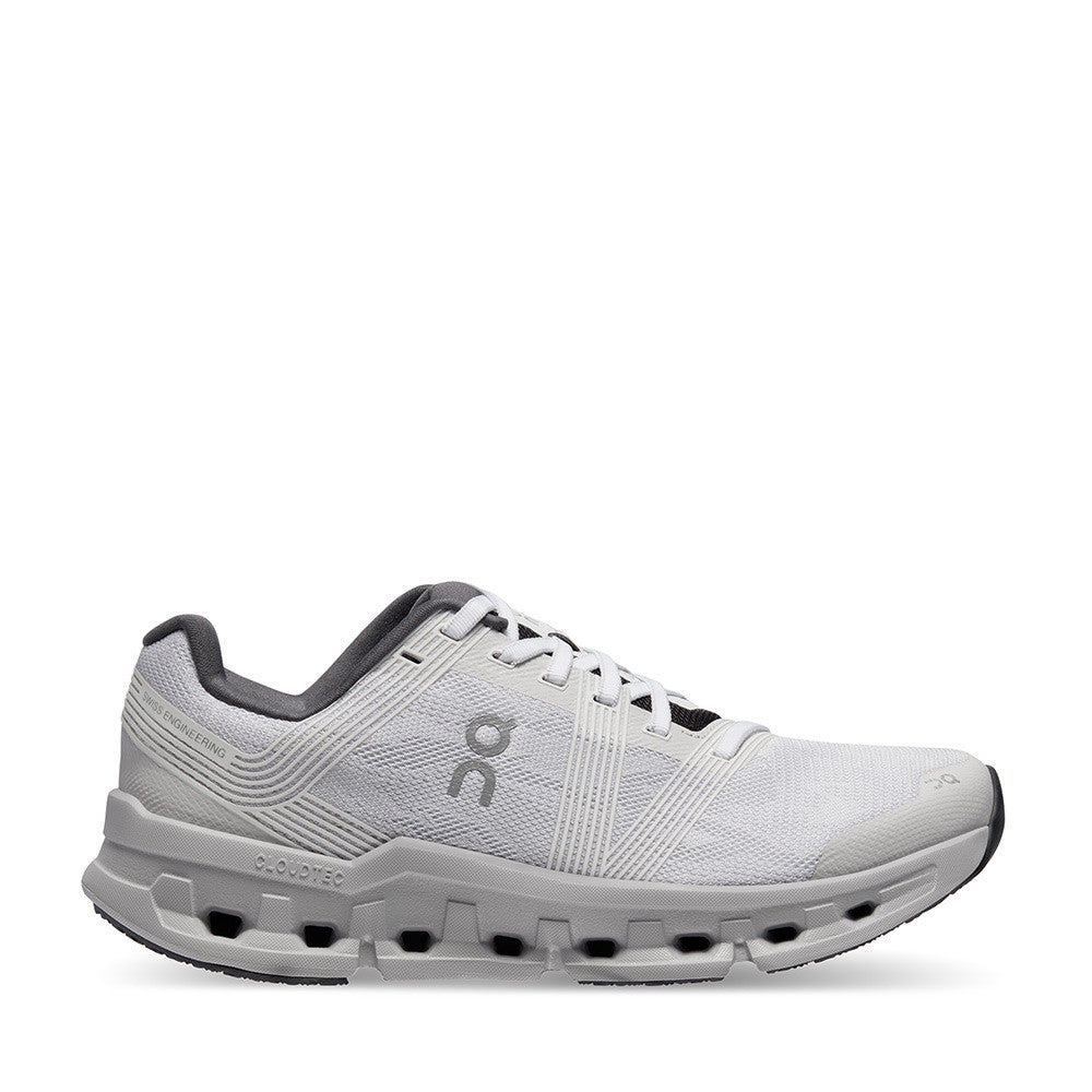 On Cloudgo White/ Glacier Womens side view - Hanig's Footwear