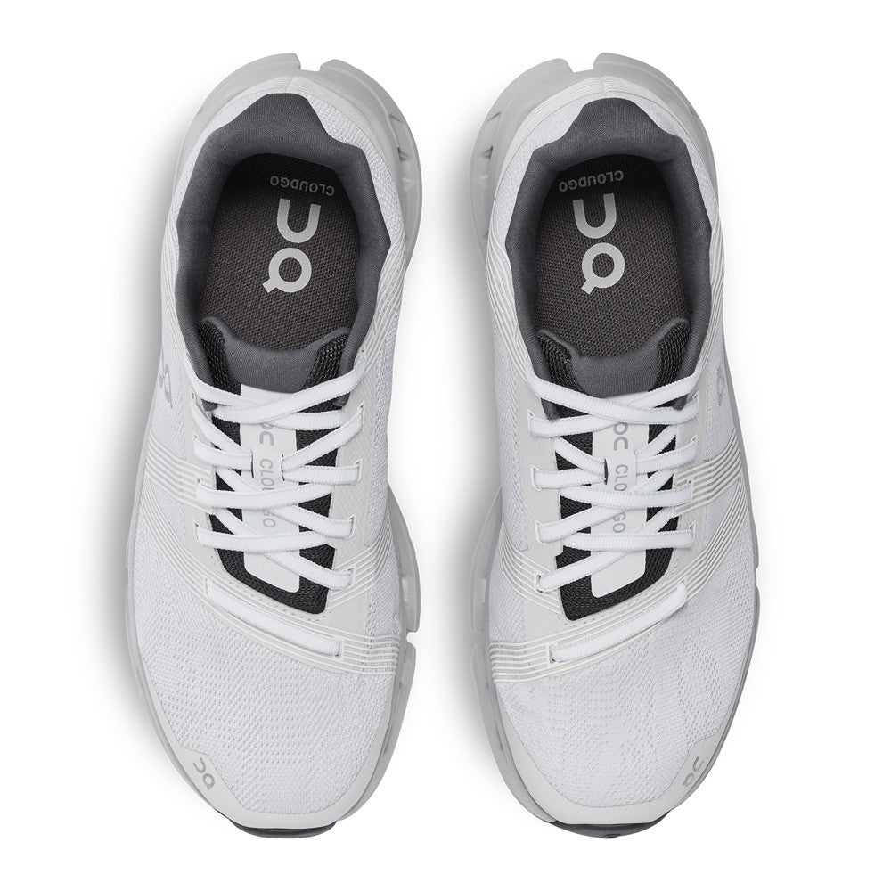 On Cloudgo White/ Glacier Womens top view - Hanig's Footwear