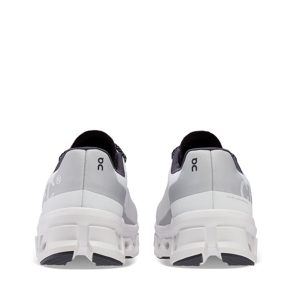 On Running Cloudmonster All White Women sole view - Hanig's Footwear