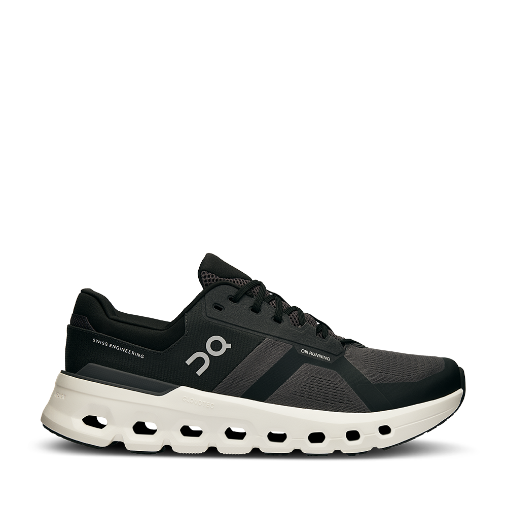 On Running Cloudrunner 2 Eclipse Black Womens side view - Hanig's Footwear