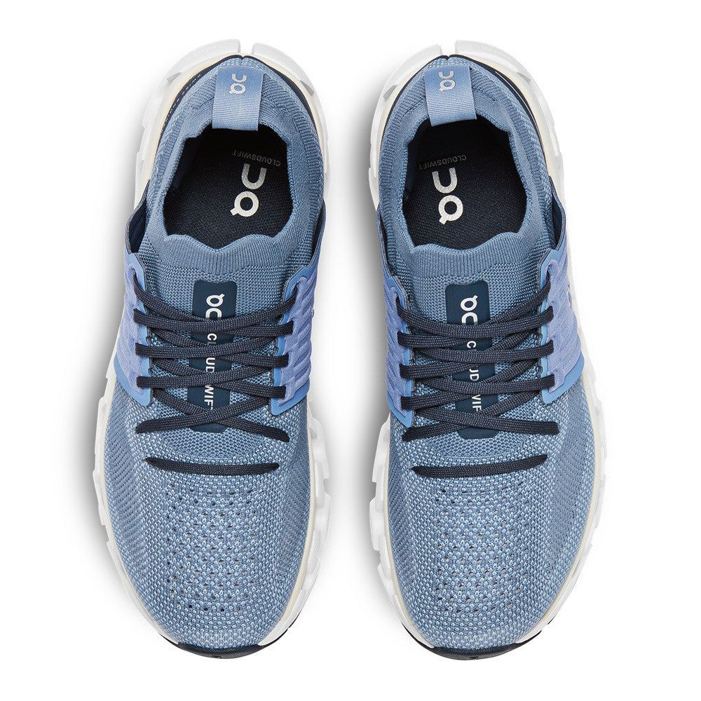 On Cloudswift 3 Metal White Womens top — Hanigs Footwear