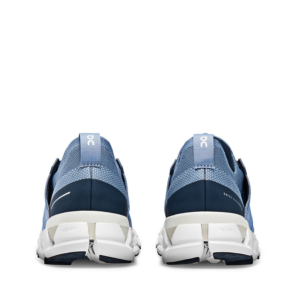 On Cloudswift 3 Metal White Womens heel — Hanigs Footwear