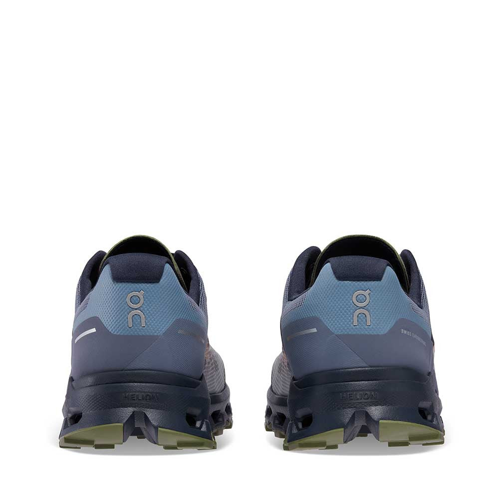 On Cloudvista Midnight Olive Mens sole view — Hanigs Footwear