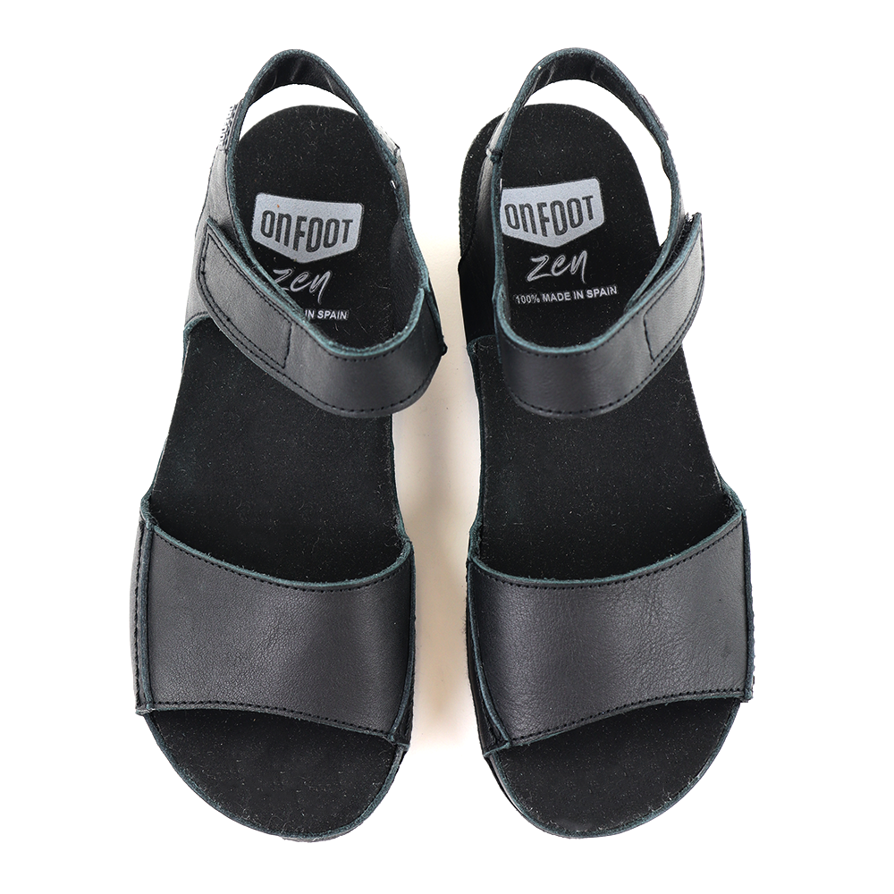 On Foot 203 black top view - Hanigs Footwear