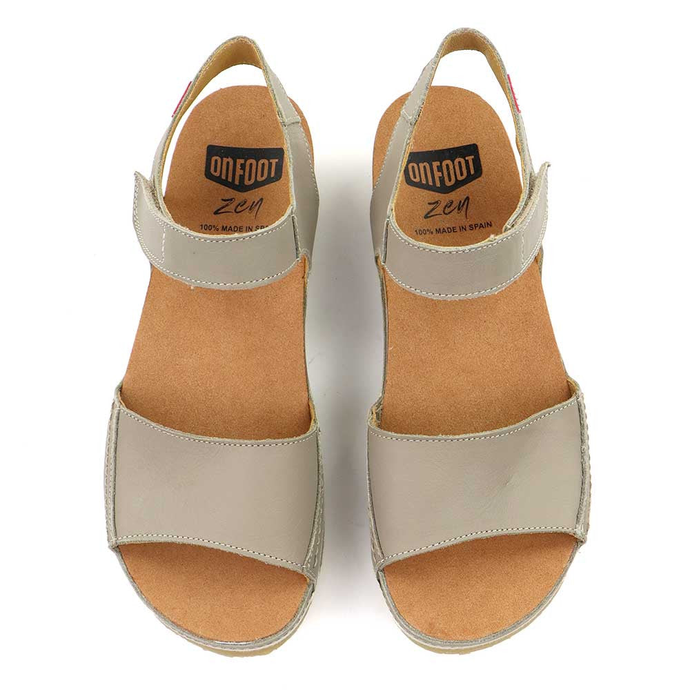 On Foot 203 Taupe top view - Hanigs Footwear